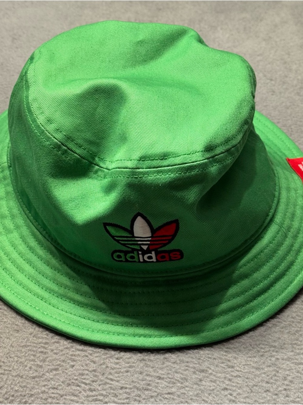 adidas Unisex 3-Stripes Bucket Hat Soccer Futbol Trefoil Mexico One Size Green